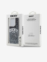 DKNY Liquid Glitter Arch Logo Zadný kryt pre iPhone 15 Pro Black DKNY