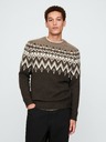 GAP Sveter s prímesou vlny Fair Isle GAP