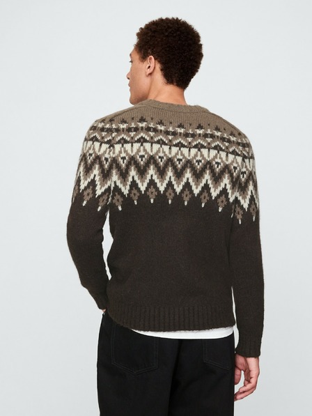 GAP Sveter s prímesou vlny Fair Isle
