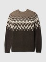 GAP Sveter s prímesou vlny Fair Isle GAP