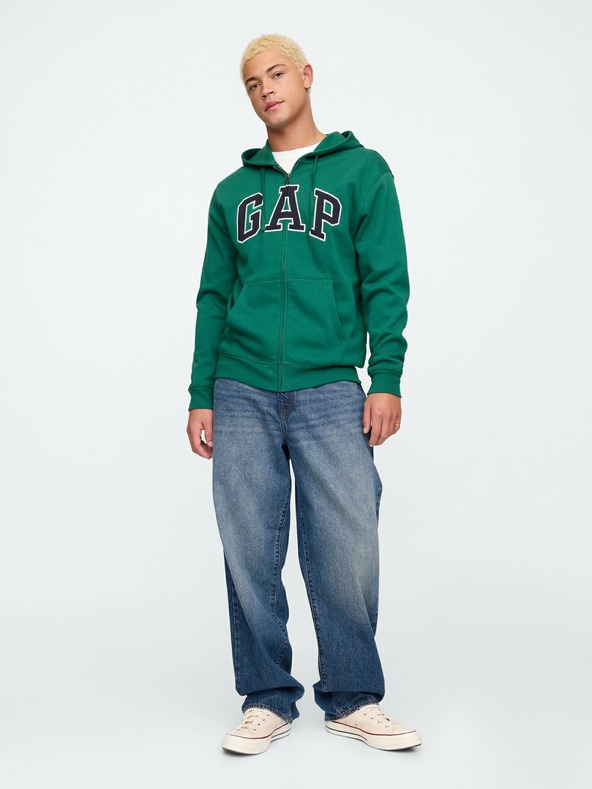GAP Mikina na zips logo GAP