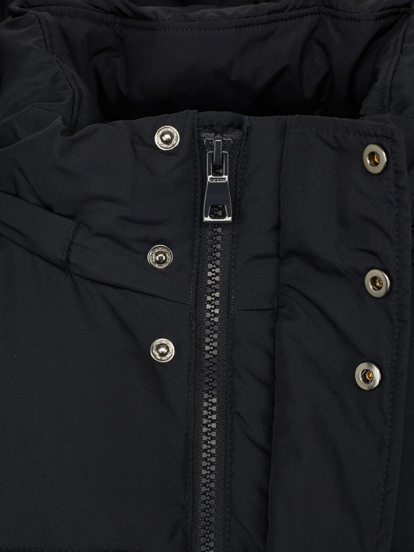 Geox Tmavě modrá pánská prešívaná bunda Geox Leitan