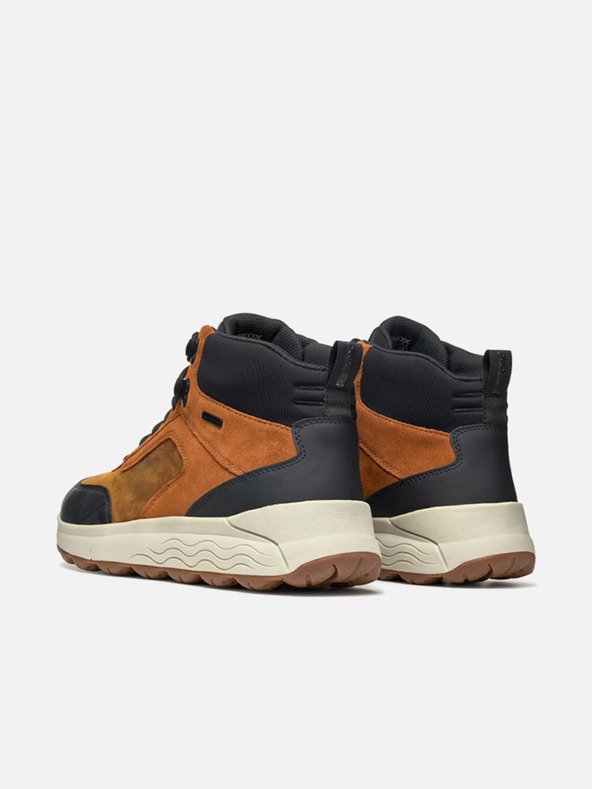 Geox Hnedé pánske členkové topánky Geox Spherica 4X4 ABX