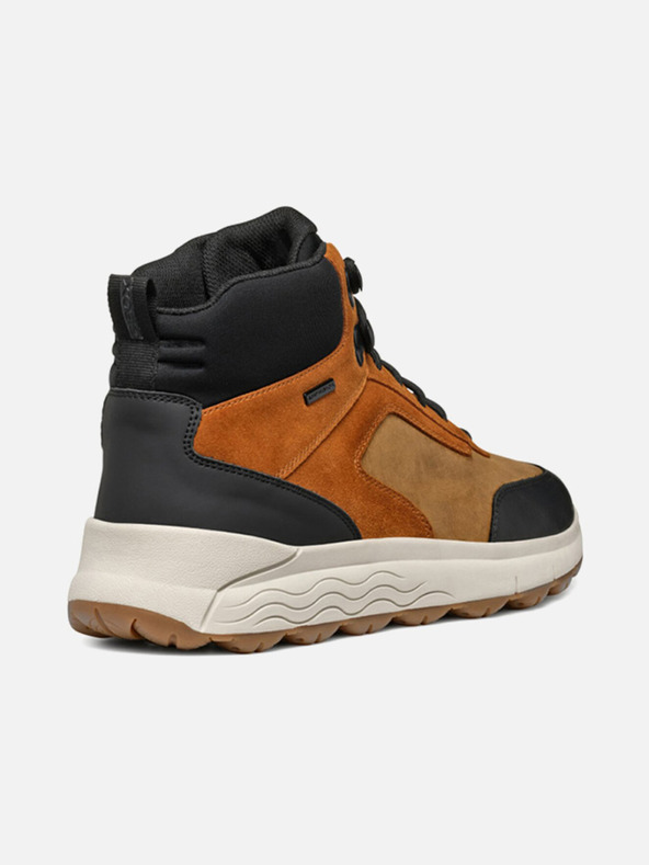 Geox Hnedé pánske členkové topánky Geox Spherica 4X4 ABX