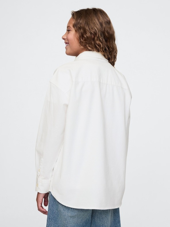 GAP Detská oversize košeľa Oxford GAP