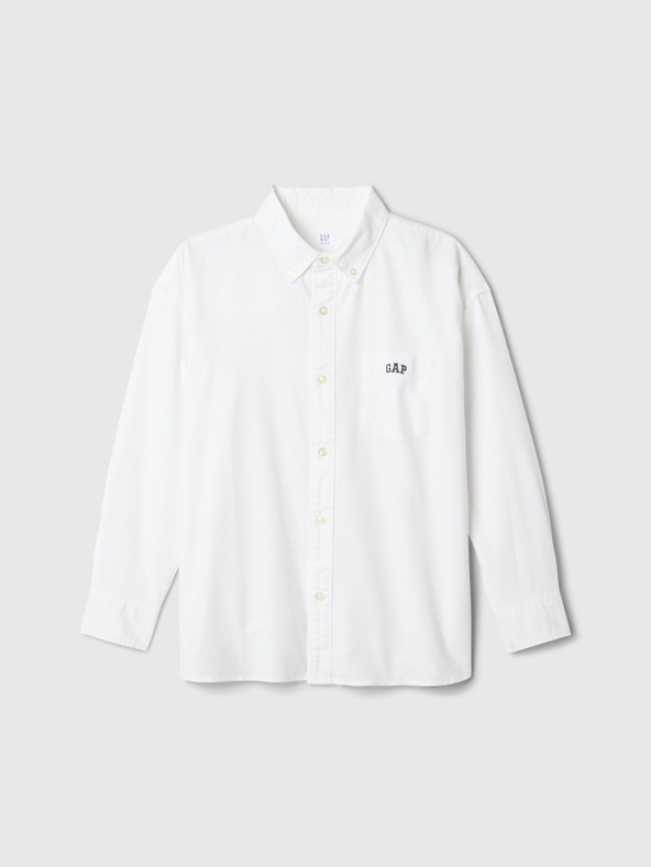 GAP Detská oversize košeľa Oxford GAP