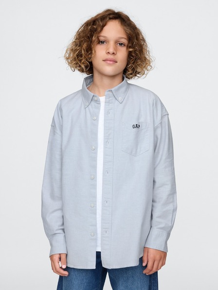GAP Detská oversize košeľa Oxford GAP