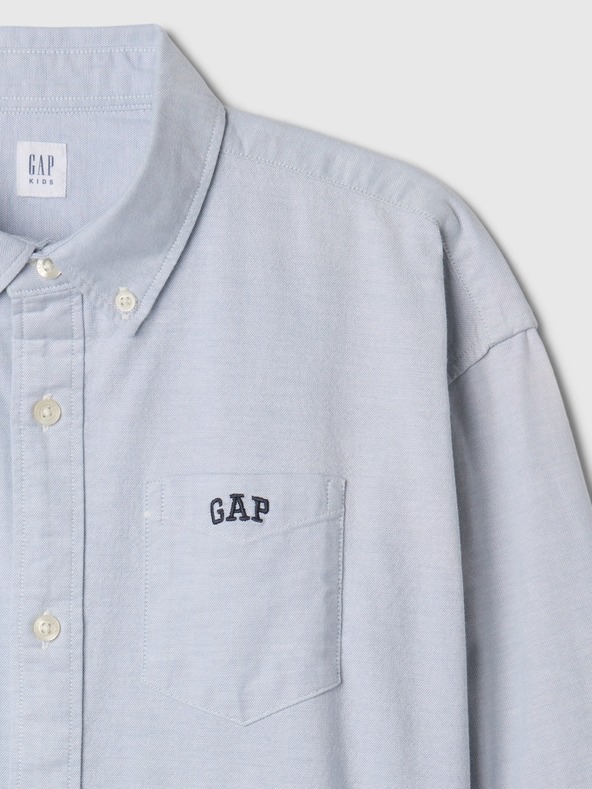 GAP Detská oversize košeľa Oxford GAP