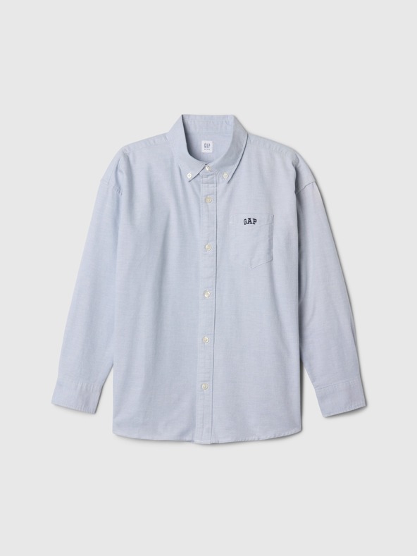 GAP Detská oversize košeľa Oxford GAP