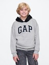 GAP Detská mikina s logom a fleece GAP