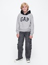 GAP Detská mikina s logom a fleece GAP