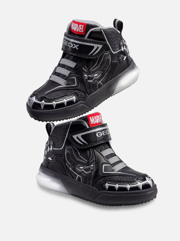 Geox Čierne chlapčenské tenisky Geox Grayjay