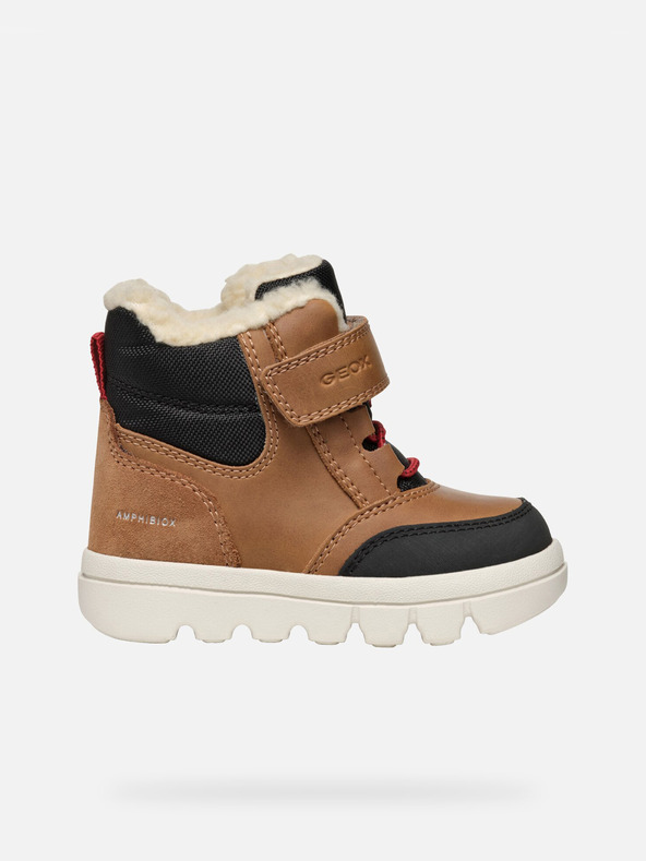 Geox Hnedé chlapčenské zimné topánky Geox Willaboo B Ab
