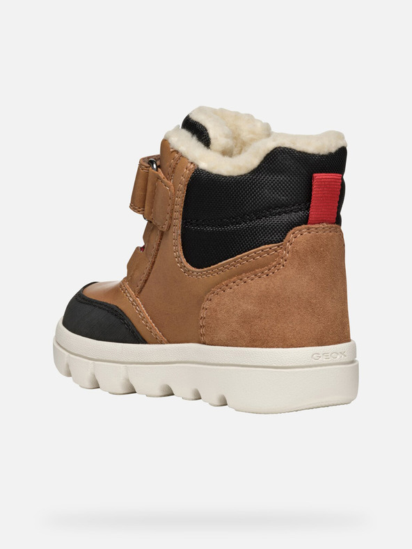Geox Hnedé chlapčenské zimné topánky Geox Willaboo B Ab