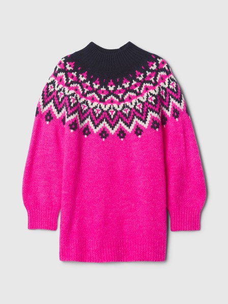 GAP Baby svetrové šaty Fair Isle