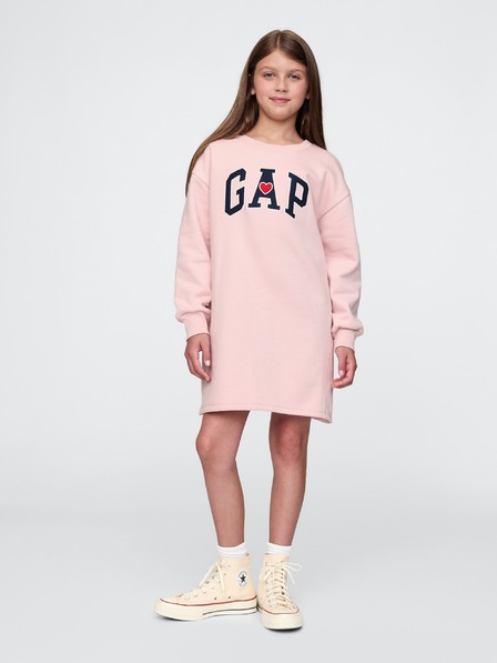 GAP Detské mikinové oversize šaty s logom GAP