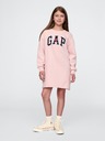 GAP Detské mikinové oversize šaty s logom GAP