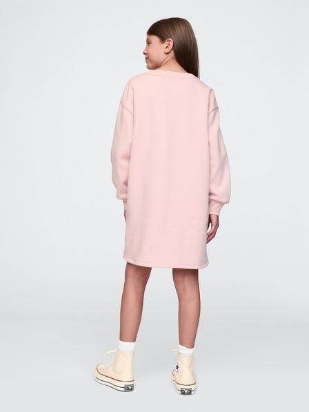 GAP Detské mikinové oversize šaty s logom GAP
