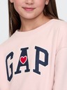 GAP Detské mikinové oversize šaty s logom GAP