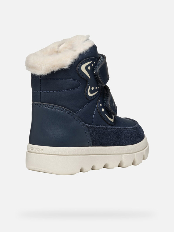 Geox Tmavomodré dievčenské zimné topánky Geox Willaboo B A