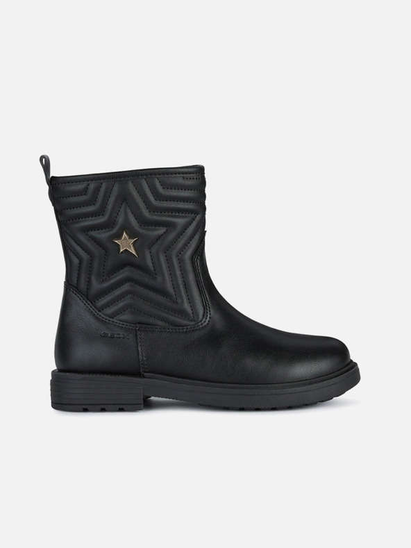 Geox Čierne dievčenské členkové topánky Geox Eclair
