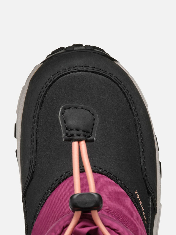 Geox Červené dievčenské zimné topánky Geox Himalaya B Ab