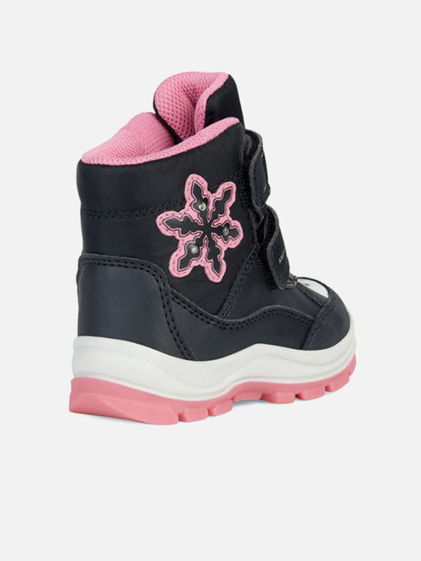 Geox Čierne dievčenské členkové topánky Geox Flanfil ABX