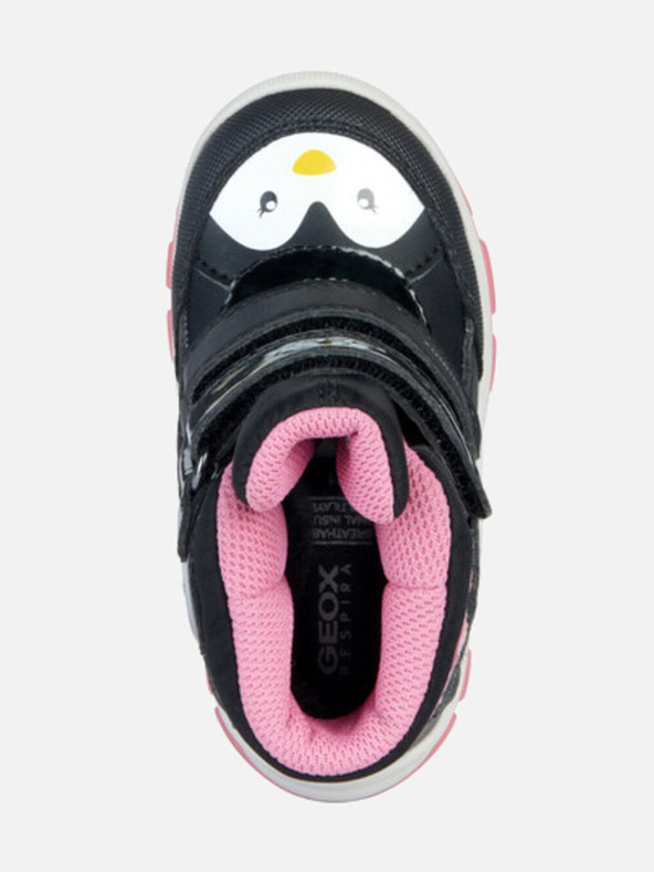 Geox Čierne dievčenské členkové topánky Geox Flanfil ABX