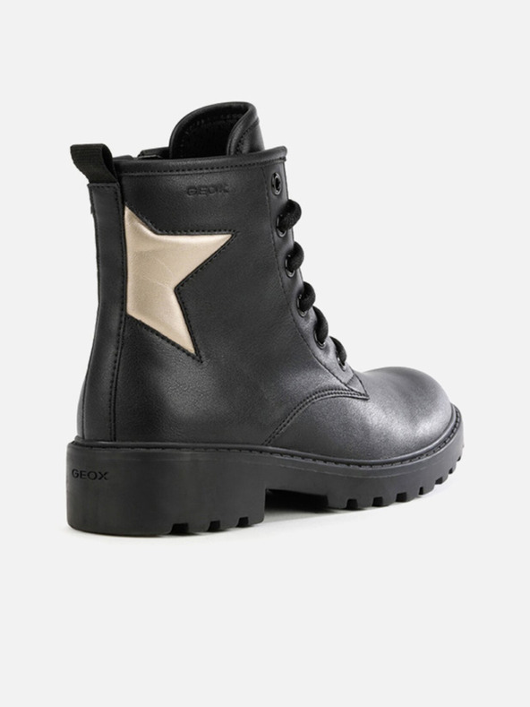 Geox Čierne dievčenské členkové topánky Geox Casey