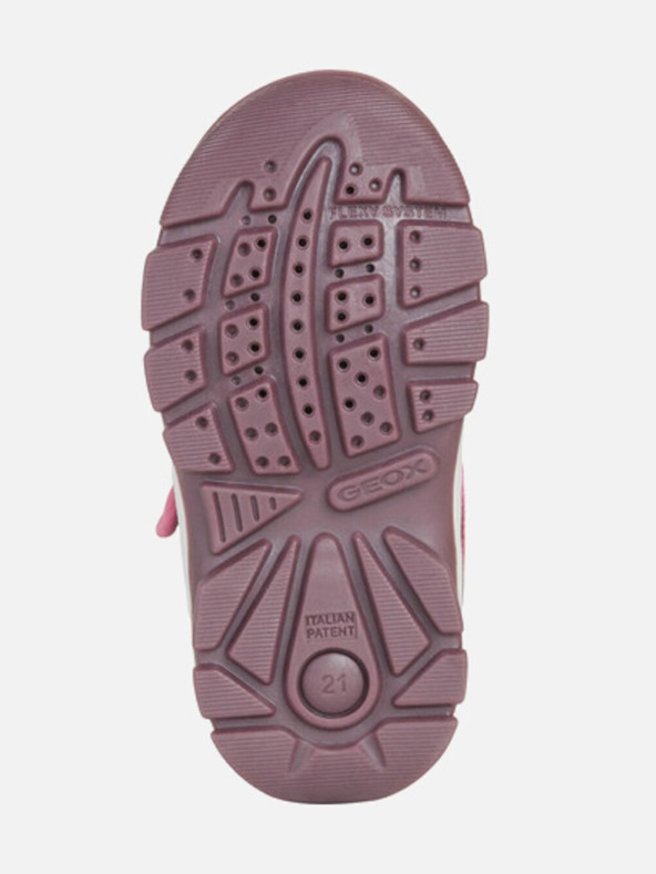 Geox Ružové dievčenské členkové topánky Geox Flanfil ABX