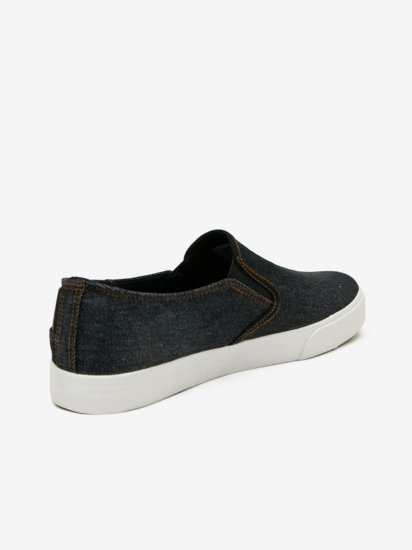 Lee Cooper Čierne pánske slip on tenisky Lee Cooper