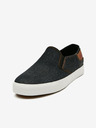 Lee Cooper Čierne pánske slip on tenisky Lee Cooper