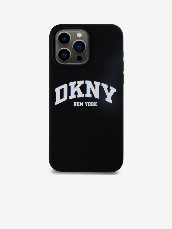 DKNY Liquid Silicone Arch Logo MagSafe zadný kryt pre iPhone 15 Pro Max Black DKNY