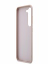 Guess PU 4G Metal Logo Zadní Kryt pro Samsung Galaxy S23 Pink Obal na telefón