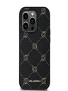 Karl Lagerfeld PU Karl Heads Pattern Magsafe zadný kryt pre iPhone 14 Pro Max Black Karl Lagerfeld