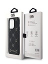 Karl Lagerfeld PU Karl Heads Pattern Magsafe zadný kryt pre iPhone 14 Pro Max Black Karl Lagerfeld