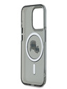 Karl Lagerfeld Karl Lagerfeld IML K&CH Heads Metal Frame MagSafe zadný kryt pre iPhone 15 Pro Max čierny