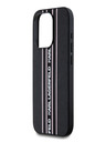 Karl Lagerfeld Zadný kryt PU Saffiano Athleisure Stripe and Strap pre iPhone 15 Pro Pink Karl Lagerfeld