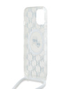 Karl Lagerfeld Karl Lagerfeld IML Monogram Crossbody K&CH Heads MagSafe zadný kryt pre iPhone 15 priehľadný