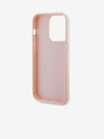 Karl Lagerfeld 3D gumový zadný kryt s trblietavým logom Karl pre iPhone 15 Pro Max ružový Karl Lagerfeld
