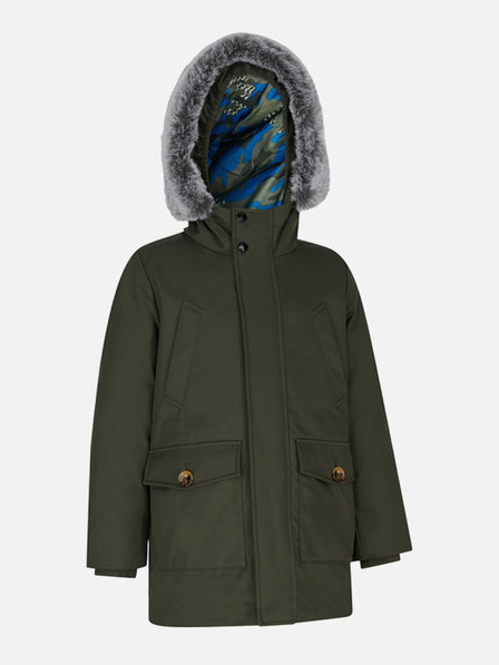 Geox Khaki chlapčenská bunda Geox Norwolk