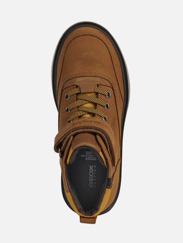 Geox Žlté chlapčenské členkové topánky Geox Riddock WPF