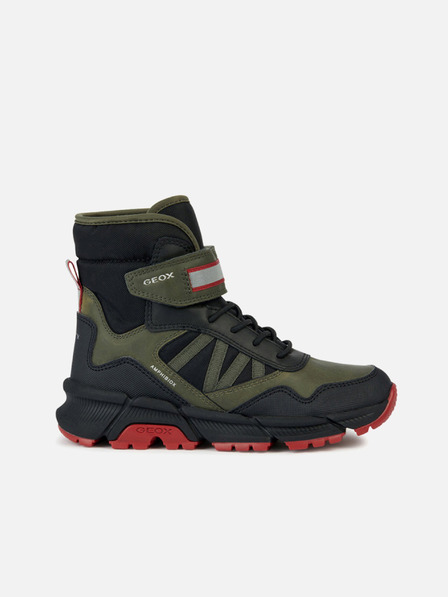 Geox Khaki chlapčenské kotníkové boty Geox Flexyper Plus