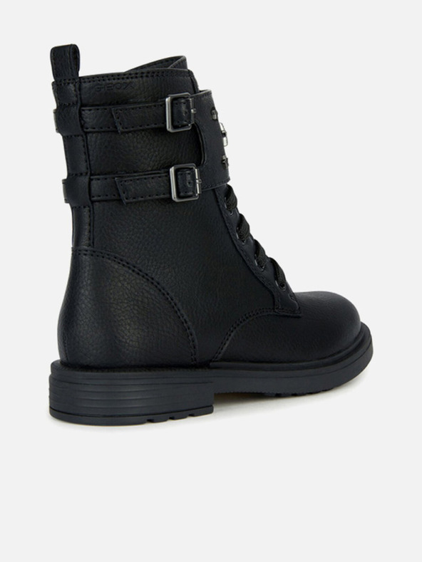 Geox Čierne dievčenské členkové topánky Geox Eclair