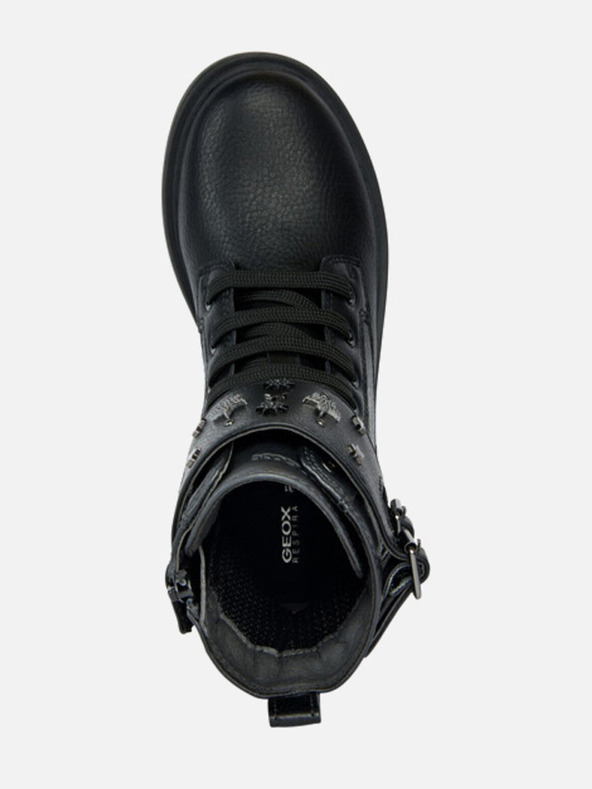 Geox Čierne dievčenské členkové topánky Geox Eclair