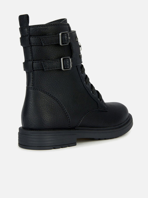 Geox Čierne dievčenské členkové topánky Geox Eclair