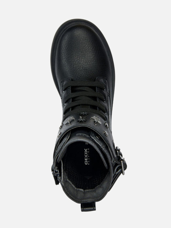 Geox Čierne dievčenské členkové topánky Geox Eclair