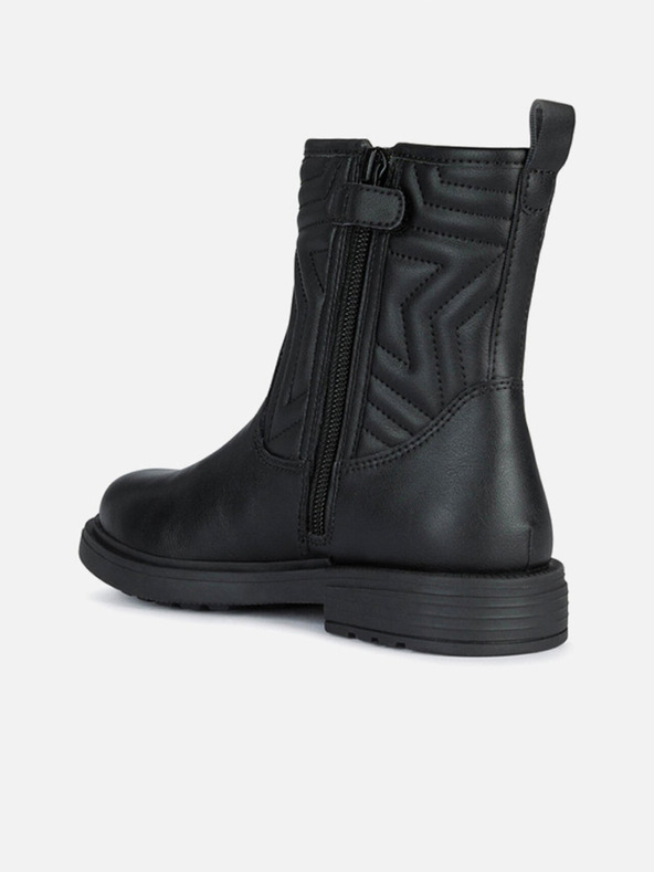 Geox Čierne dievčenské členkové topánky Geox Eclair