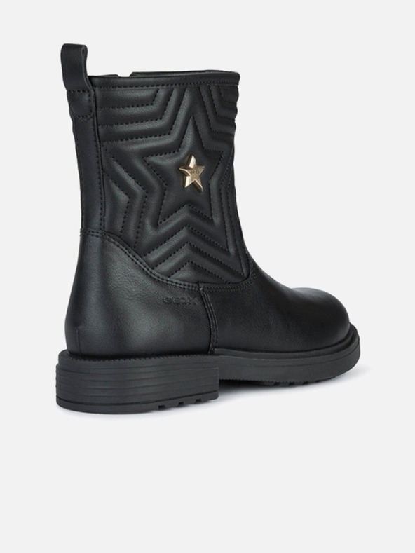 Geox Čierne dievčenské členkové topánky Geox Eclair