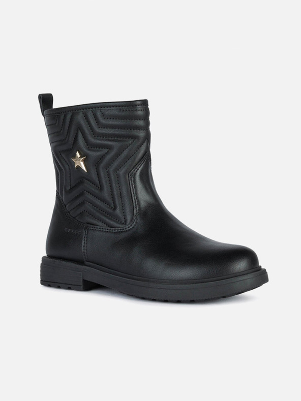 Geox Čierne dievčenské členkové topánky Geox Eclair